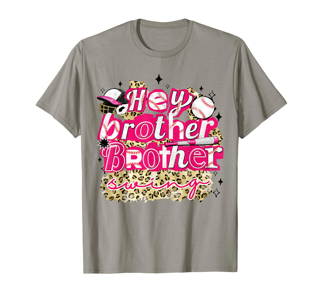 Hey Brother Brother Swing Leopard T-Shirt - Aesthetic Graphic for Adults - T-Shirt, Sweatshirt, Hoodie