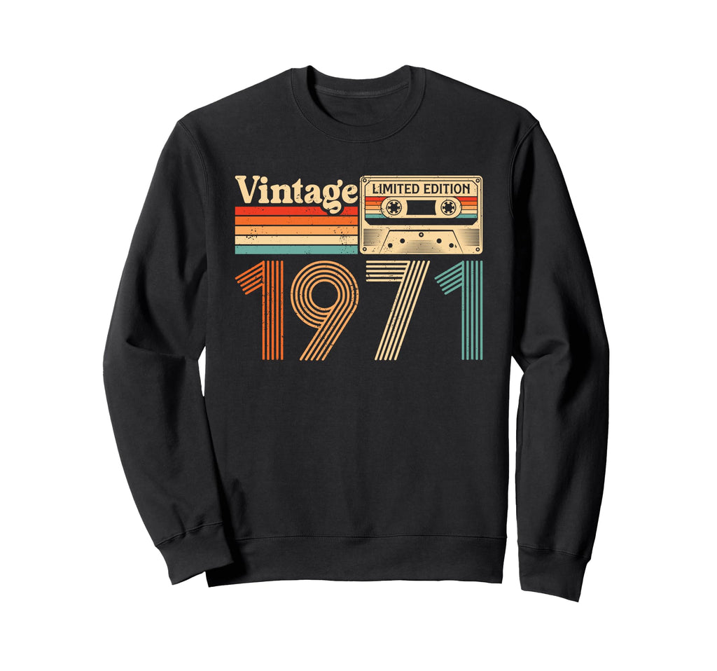 54 Year Old Born 1971 54Th Birthday Sweatshirt - Trendy Graphic for Adults - T-Shirt, Sweatshirt, Hoodie