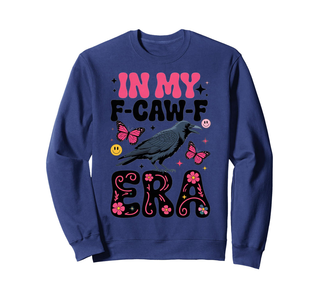 My F Caw F Era Boho Butterfly Sweatshirt - Minimalist Print for Adults - T-Shirt, Sweatshirt, Hoodie