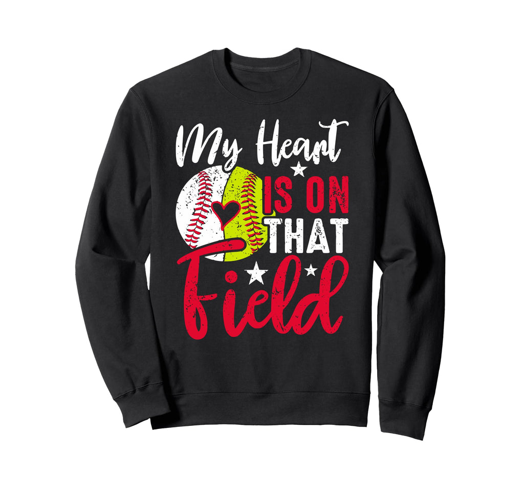 Softball Baseball Grandma Mothers Day Sweatshirt - Graphic Print Men Women - T-Shirt, Sweatshirt, Hoodie