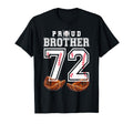 Proud Brother Baseball Player Number 72 T-Shirt - Novelty Apparel Unisex - T-Shirt, Sweatshirt, Hoodie