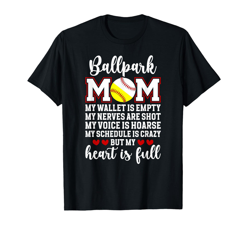 Baseball Softball Mom Proud Softball T-Shirt - Fun Novelty Design Unisex - T-Shirt, Sweatshirt, Hoodie
