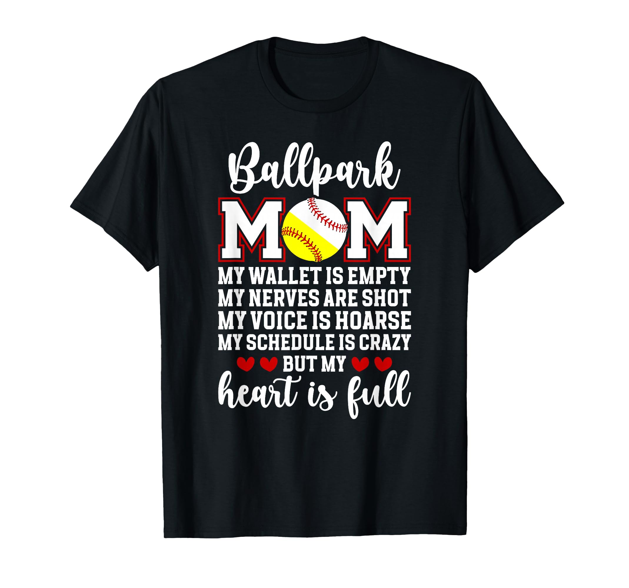 Baseball Softball Mom Proud Softball T-Shirt - Fun Novelty Design Unisex - T-Shirt, Sweatshirt, Hoodie