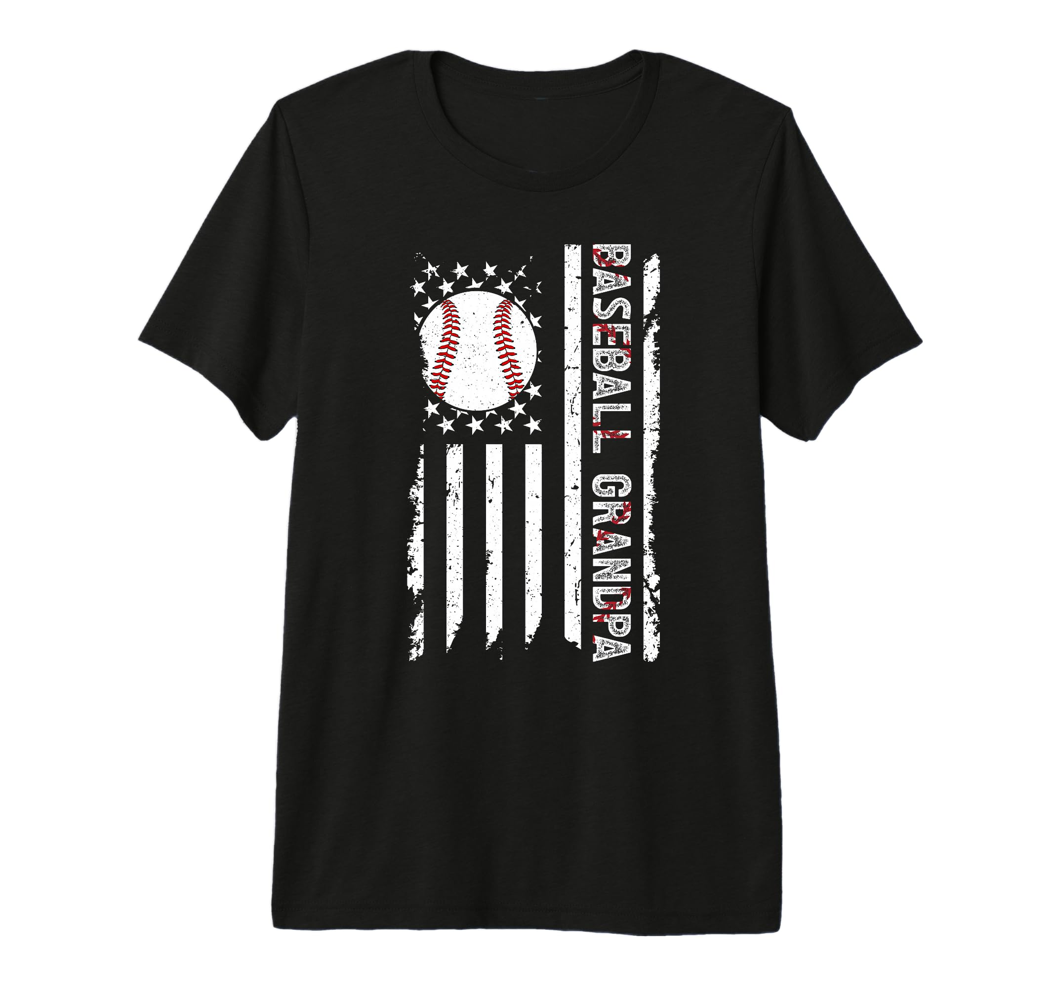Mens Baseball Grandpa Baseball T-Shirt - Custom Art Print for Adults - T-Shirt, Sweatshirt, Hoodie