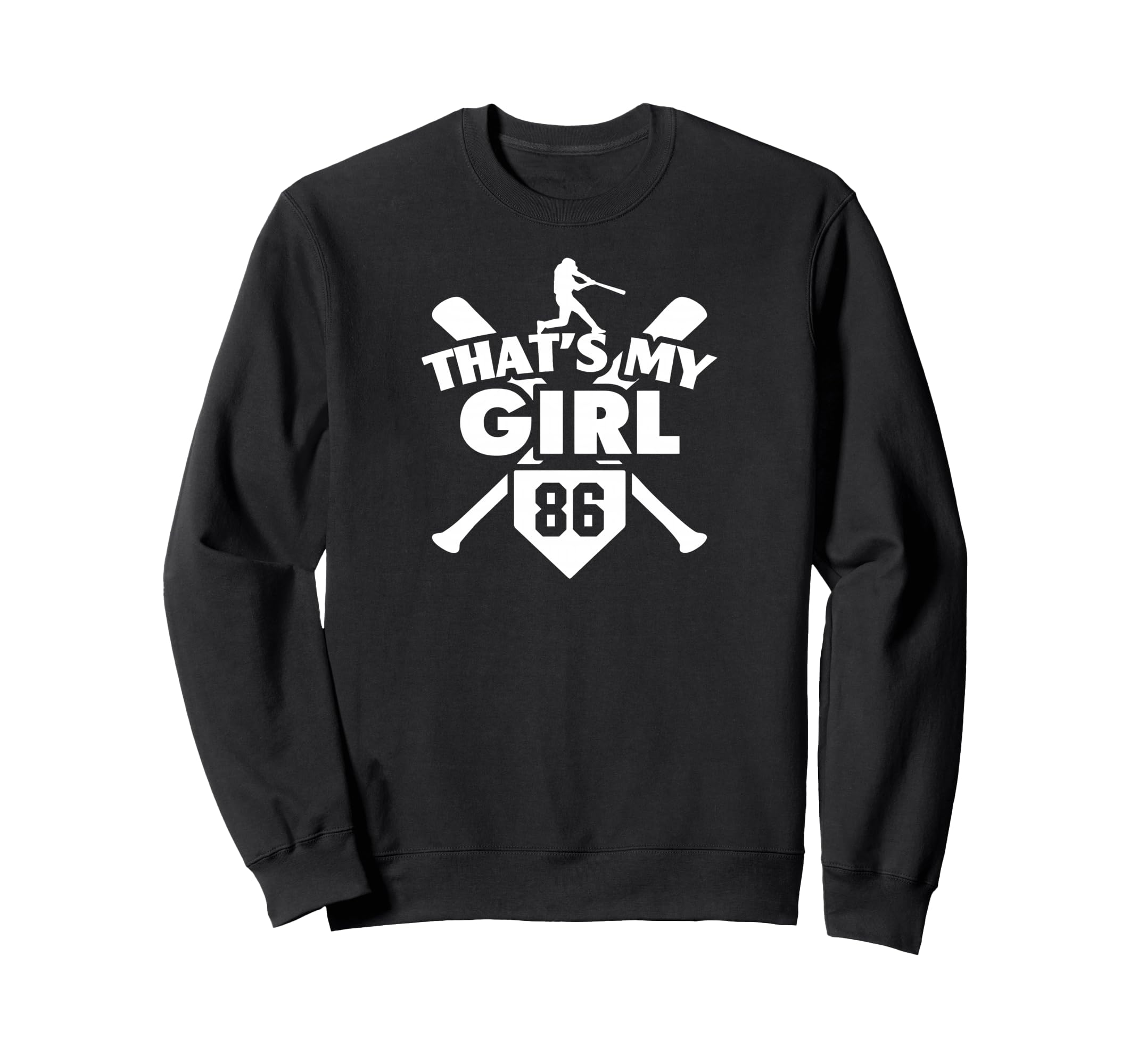 Baseball Mom Dad Thats My 86 Sweatshirt - Trendy Graphic Men Women - T-Shirt, Sweatshirt, Hoodie