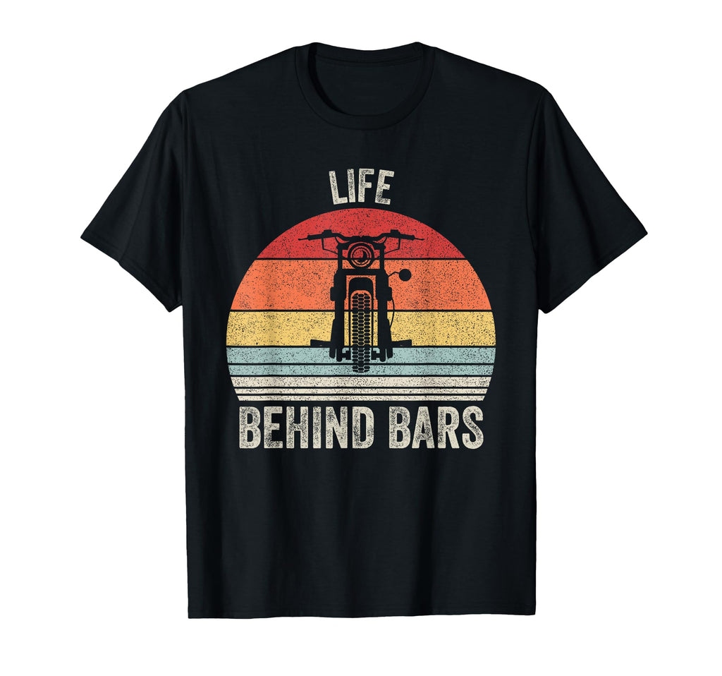 Life Behind Bars Motorcycle Rider T-Shirt - Aesthetic Graphic for Adults - T-Shirt, Sweatshirt, Hoodie