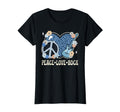 Peace Love Rock And Roll Cheetah T-Shirt - Custom Art Print for Adults - T-Shirt, Sweatshirt, Hoodie
