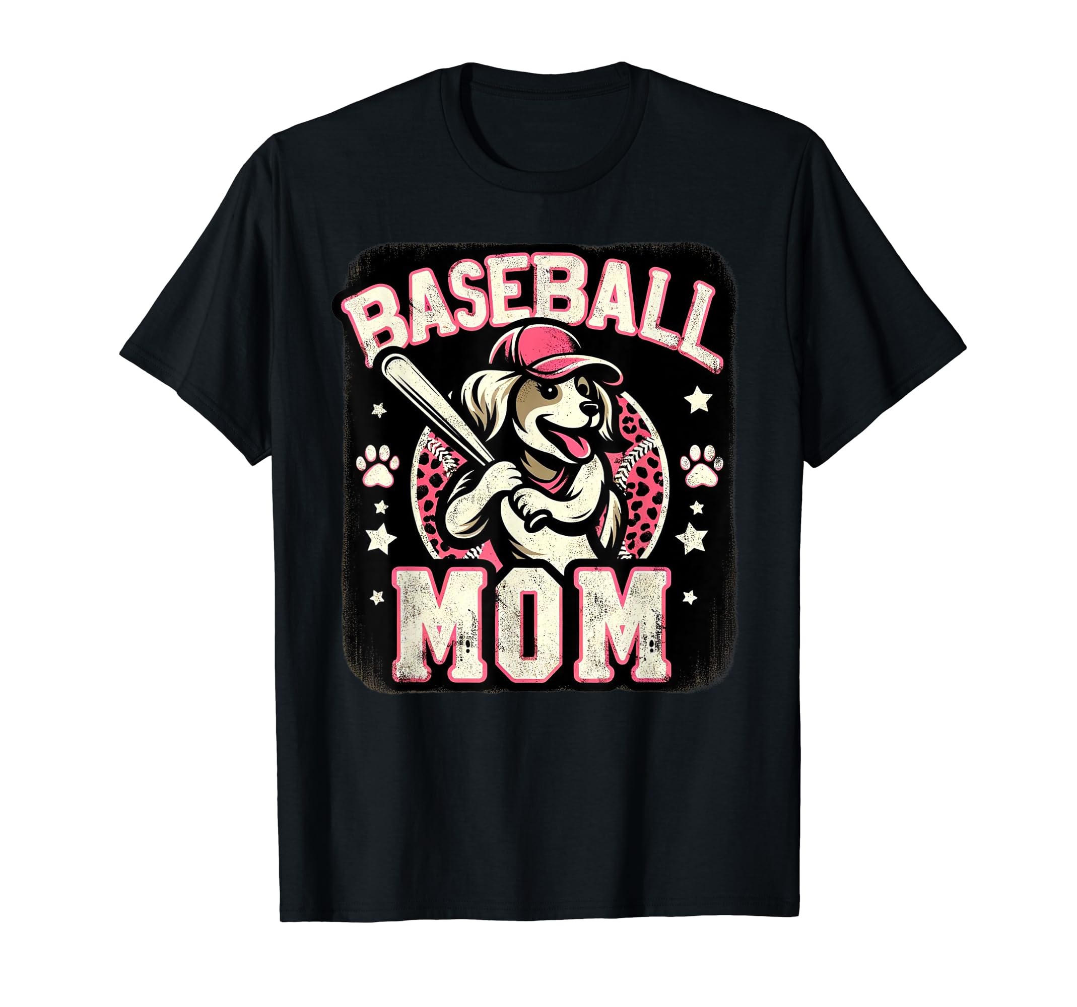 Womens Baseball Mom Dog Mothers My T-Shirt - Custom Art Print Men Women - T-Shirt, Sweatshirt, Hoodie