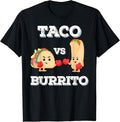 Taco vs Burrito - Adult & Kids T-Shirts, Sweatshirts & Hoodies apparel design preview 1