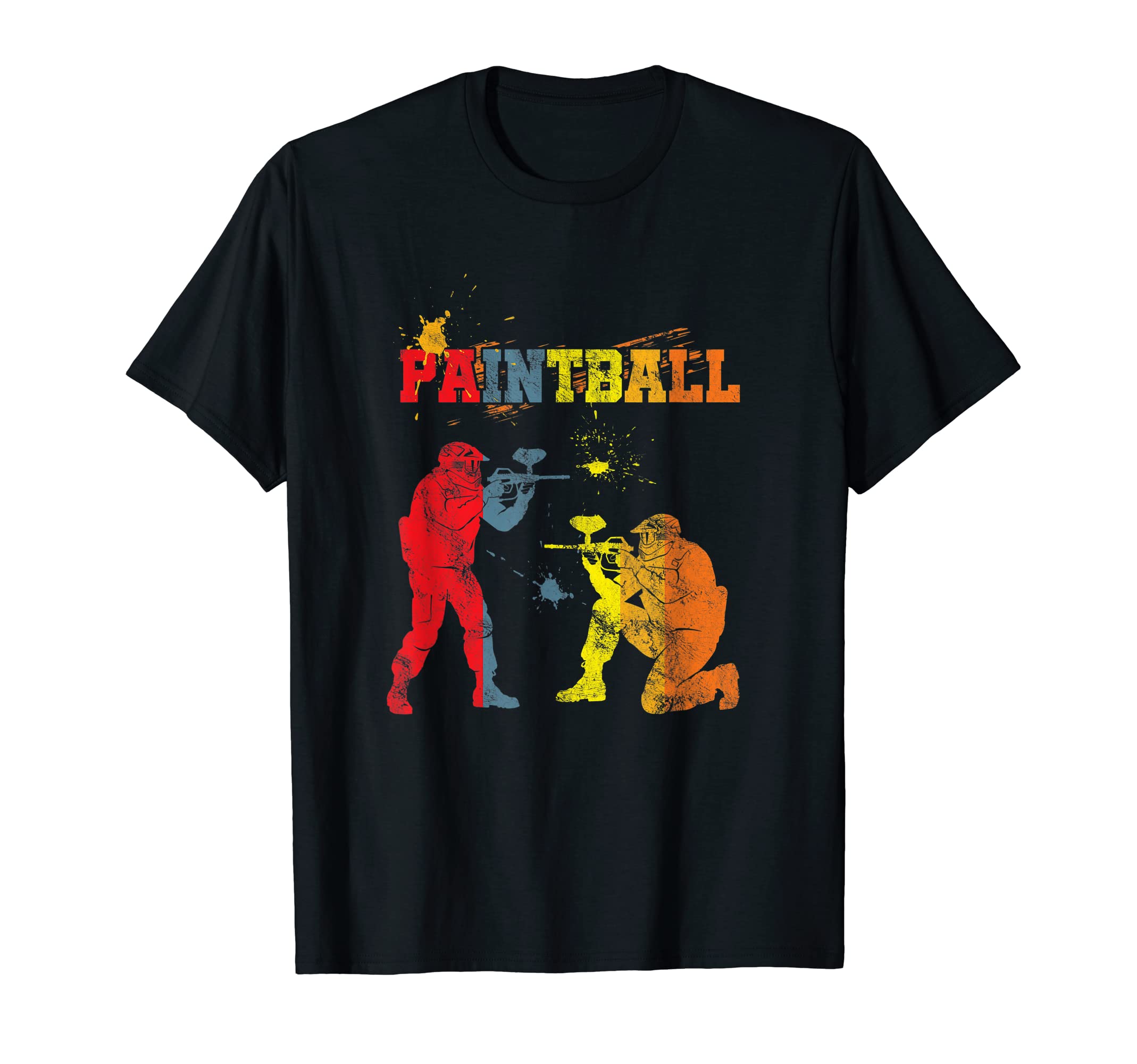 Distressed Paint Ball Splash T-Shirt - Streetwear Style for Adults - T-Shirt, Sweatshirt, Hoodie