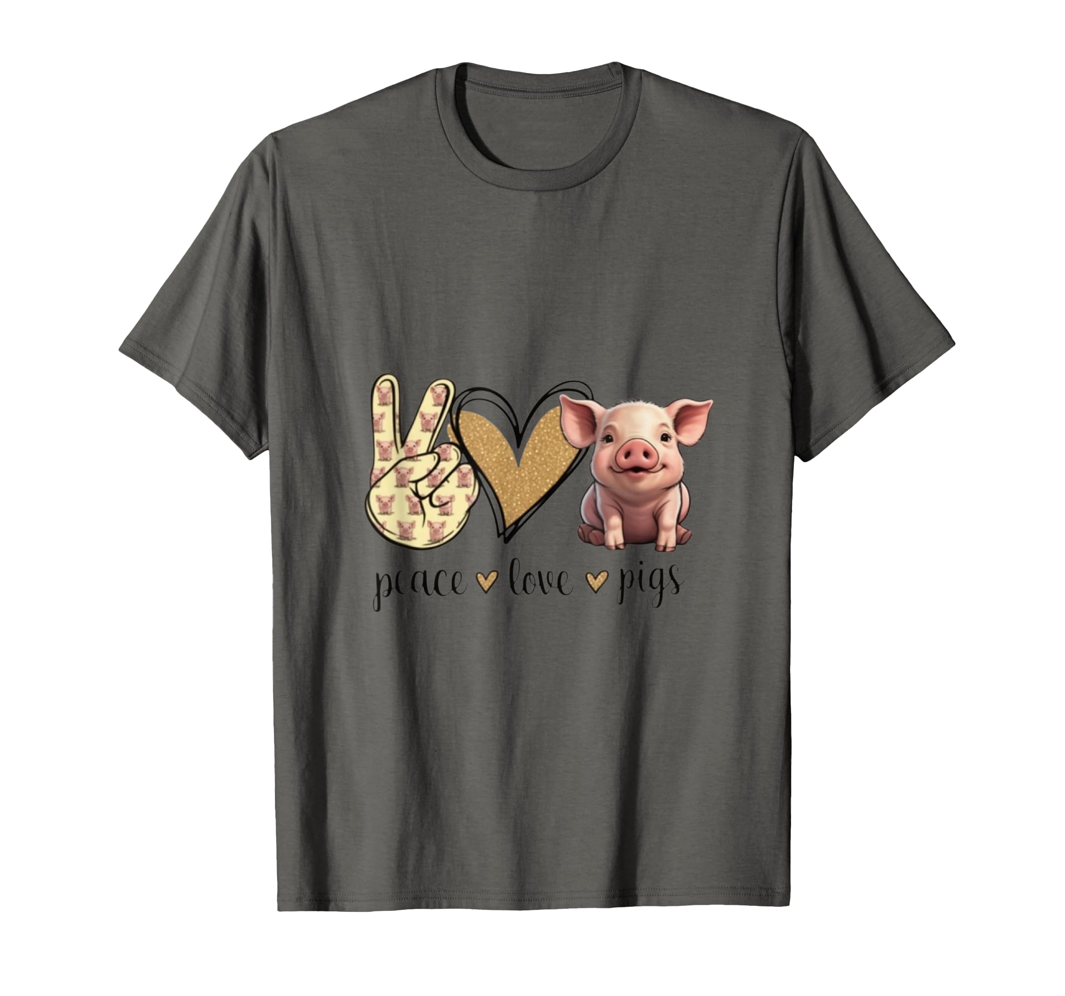 Peace Love Show Pig Lover T-Shirt - Novelty Apparel Men Women - T-Shirt, Sweatshirt, Hoodie