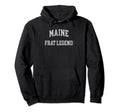 Maine Frat Legend Funny Distressed Hoodie - Aesthetic Graphic for Adults - T-Shirt, Sweatshirt, Hoodie