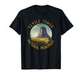 Devils Tower National Monument T-Shirt - Fun Novelty Design for Adults - T-Shirt, Sweatshirt, Hoodie