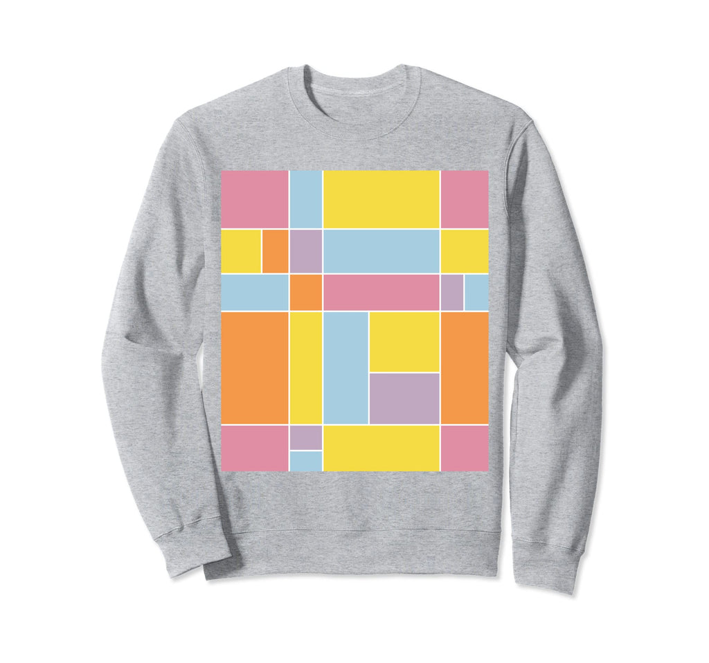 Color Block Rainbow Stripes 80S Sweatshirt - Streetwear Style for Adults - T-Shirt, Sweatshirt, Hoodie