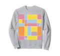 Color Block Rainbow Stripes 80S Sweatshirt - Streetwear Style for Adults - T-Shirt, Sweatshirt, Hoodie