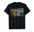 1982 Birthday 1982 Cassette Tape T-Shirt - Aesthetic Graphic Unisex - T-Shirt, Sweatshirt, Hoodie