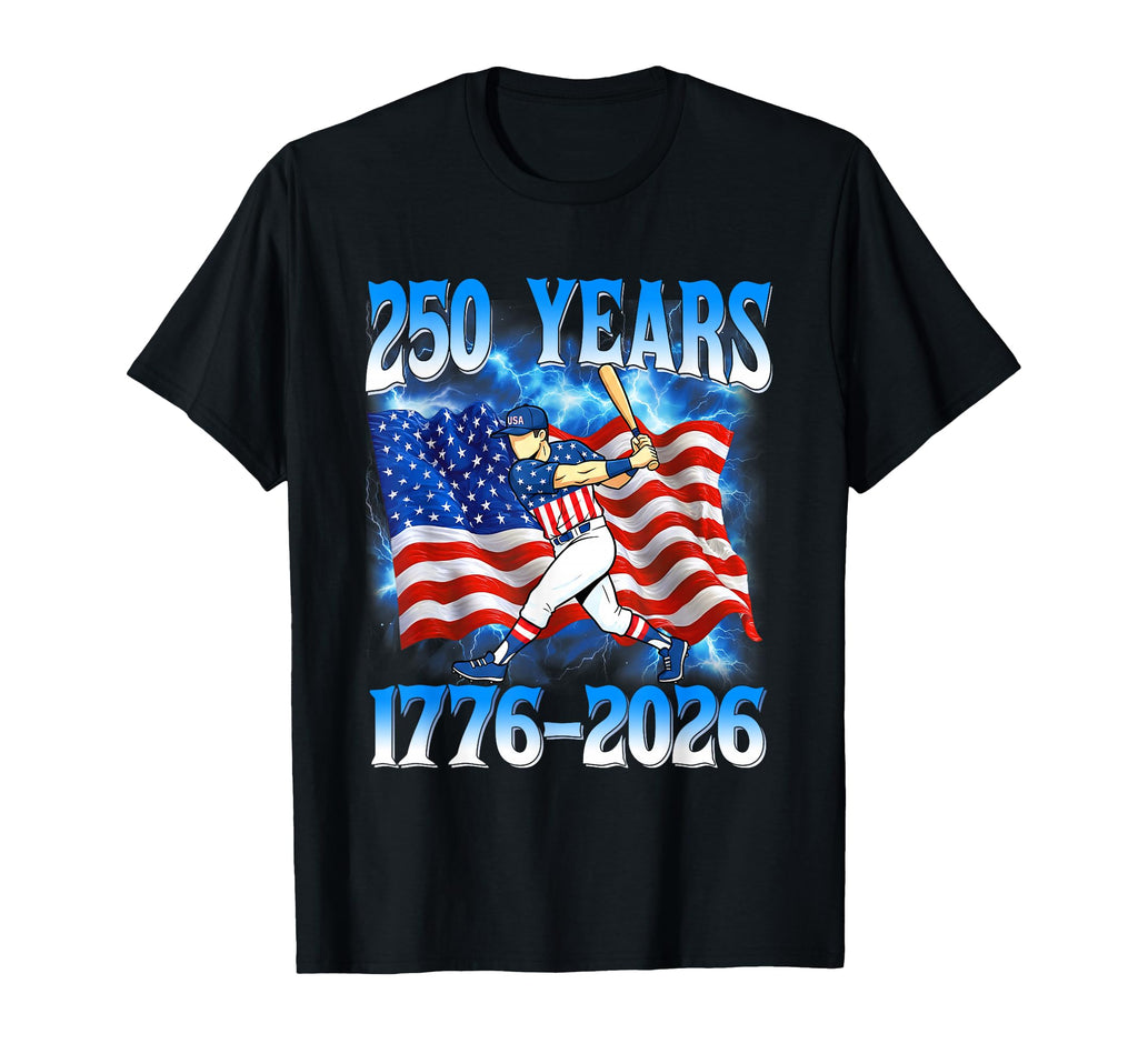 250 Years 1776 2026 250Th Baseball T-Shirt - Aesthetic Graphic Men Women - T-Shirt, Sweatshirt, Hoodie