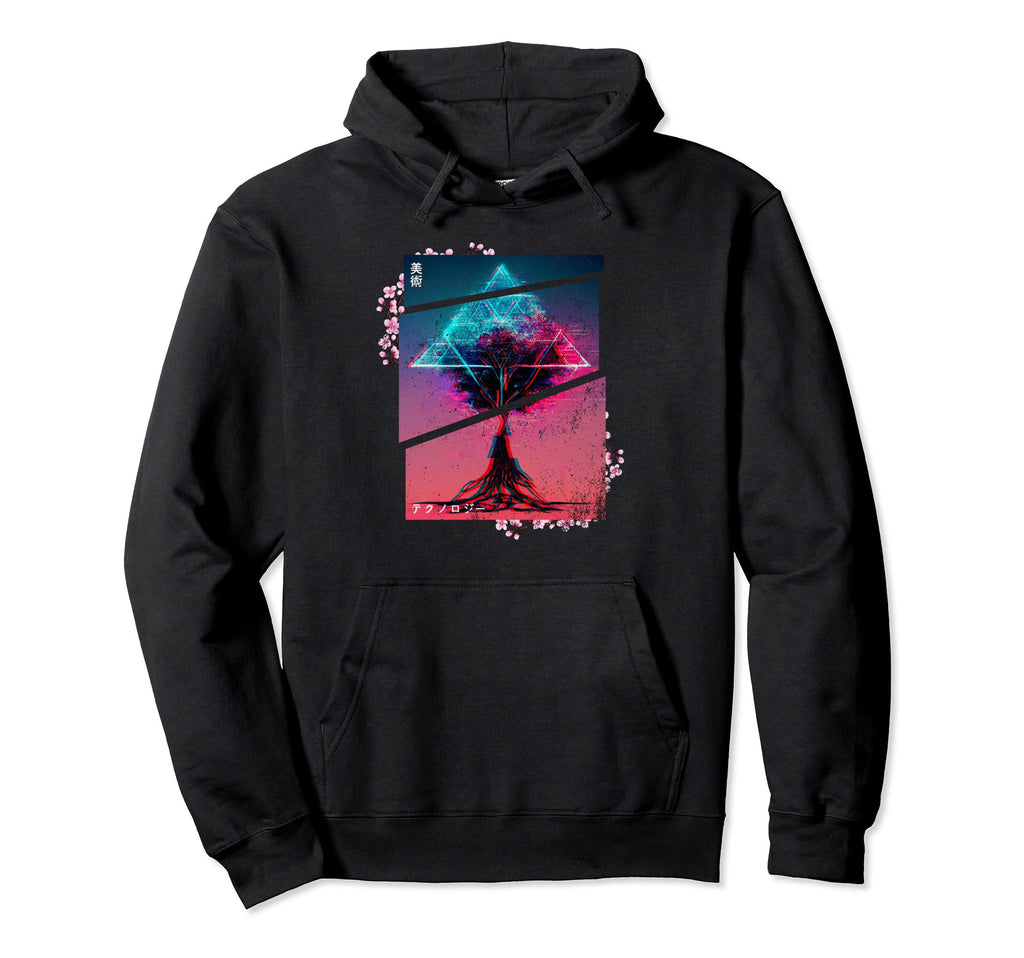 Retrowave Roots Tree Indie Life Hoodie - Casual Everyday Wear Men Women - T-Shirt, Sweatshirt, Hoodie