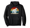 Polar Bear Lover Distressed Polar Bear Hoodie - Minimalist Print Men Women - T-Shirt, Sweatshirt, Hoodie