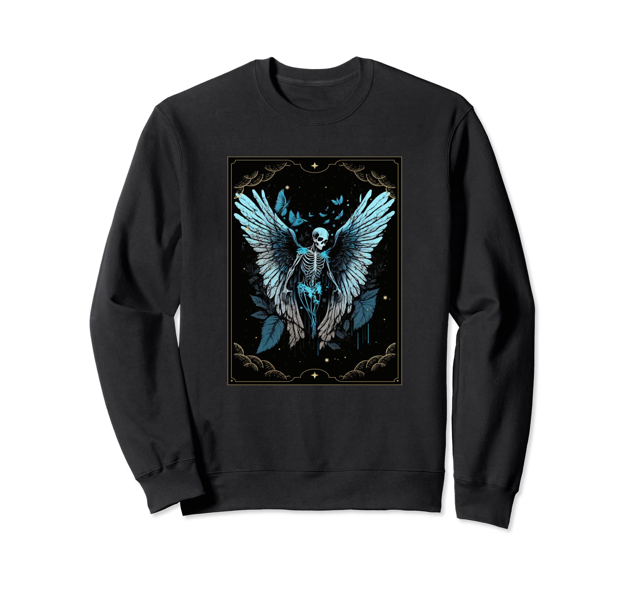 Y2K Aesthetic Fairy Dark Angel Wings Sweatshirt - Trendy Graphic Unisex - T-Shirt, Sweatshirt, Hoodie
