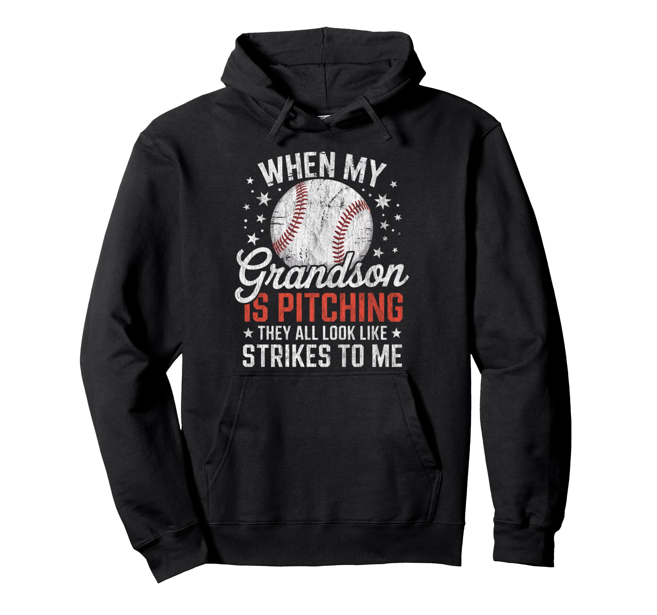 When My Grandson Is Pitching They All Hoodie - Custom Art Print Unisex - T-Shirt, Sweatshirt, Hoodie