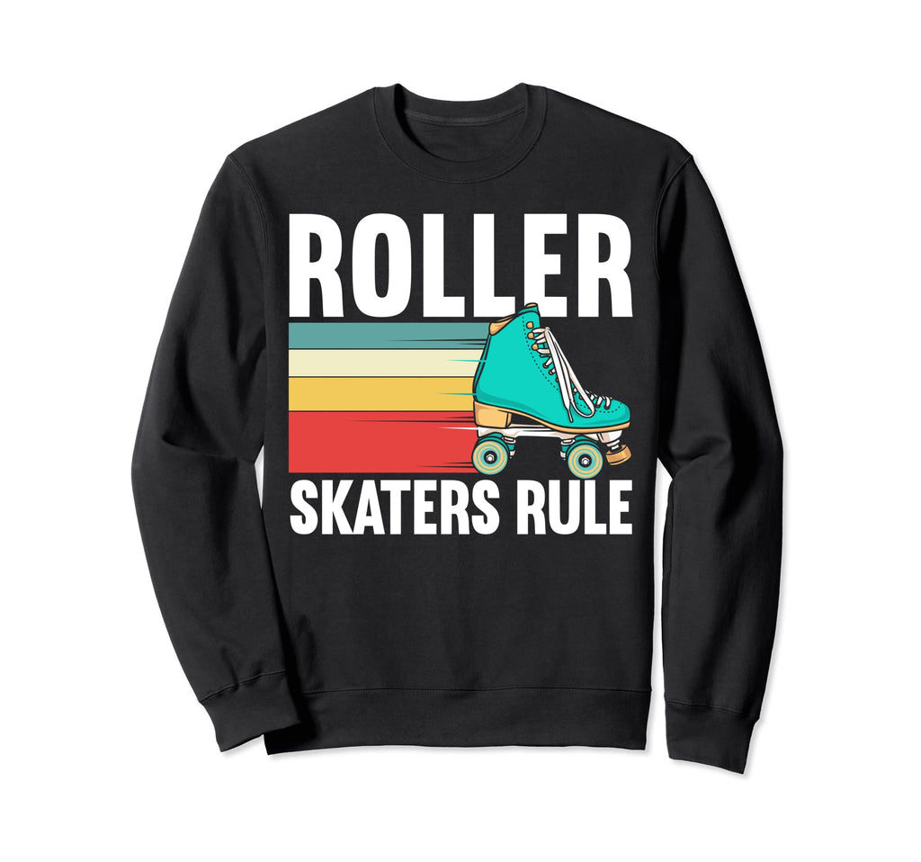 Roller Skates Skate Hoodie - Minimalist Print Unisex - T-Shirt, Sweatshirt, Hoodie