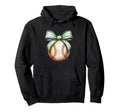 Baseball Coquette Bow Baseball Hoodie - Novelty Apparel for Adults - T-Shirt, Sweatshirt, Hoodie