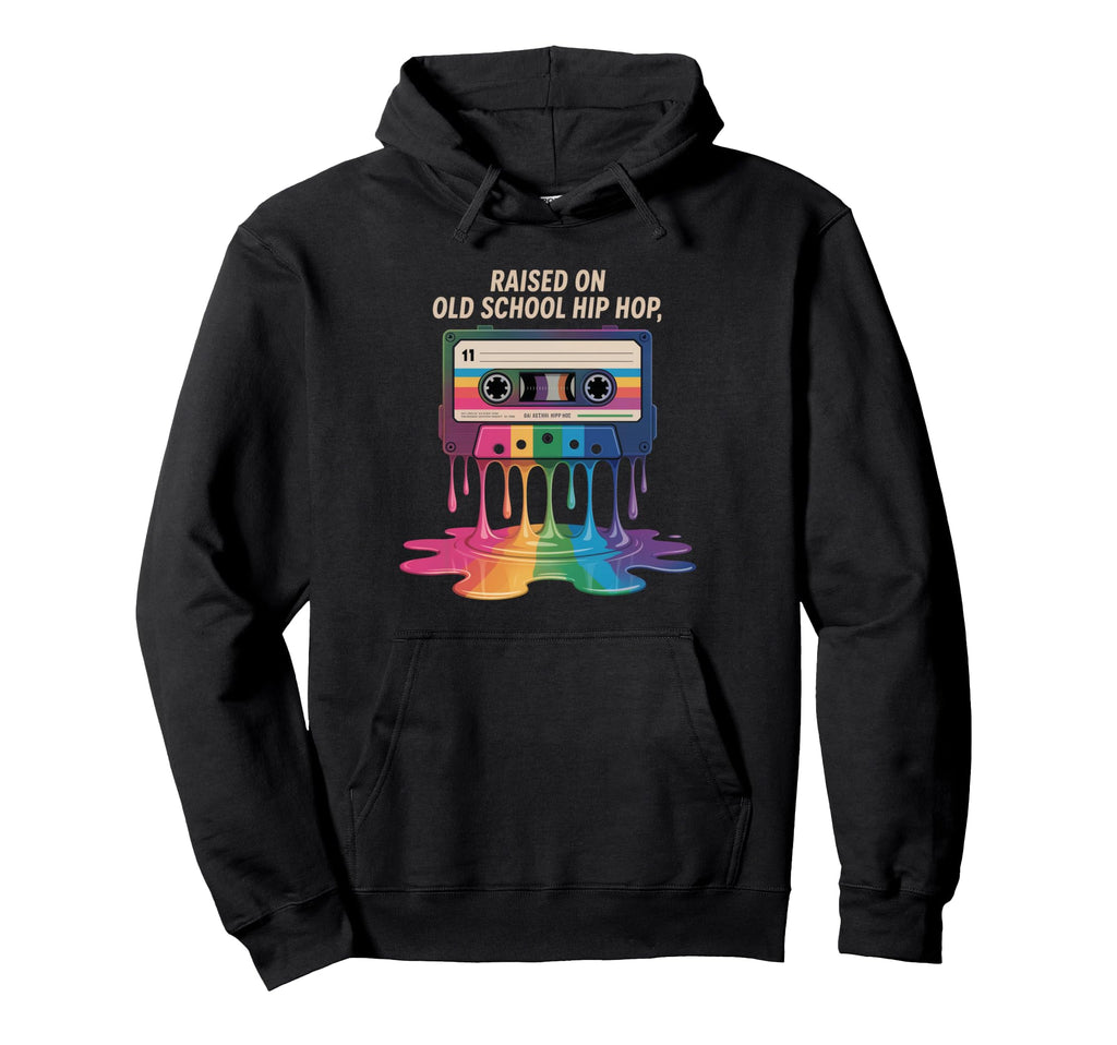 90S Hip Hop Cassette Music Old School Hoodie - Novelty Apparel for Adults - T-Shirt, Sweatshirt, Hoodie