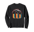 Trucks Off Road Rainbow Sweatshirt - Graphic Print for Adults - T-Shirt, Sweatshirt, Hoodie