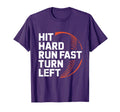 Hit Hard Run Fast Turn Left Baseball T-Shirt - Unique Graphic Men Women - T-Shirt, Sweatshirt, Hoodie