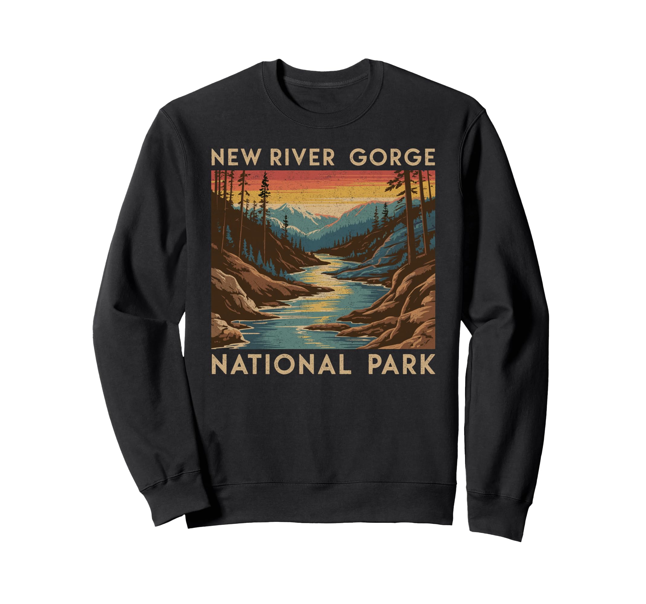 New River Gorge National Park Sweatshirt - Minimalist Print Men Women - T-Shirt, Sweatshirt, Hoodie