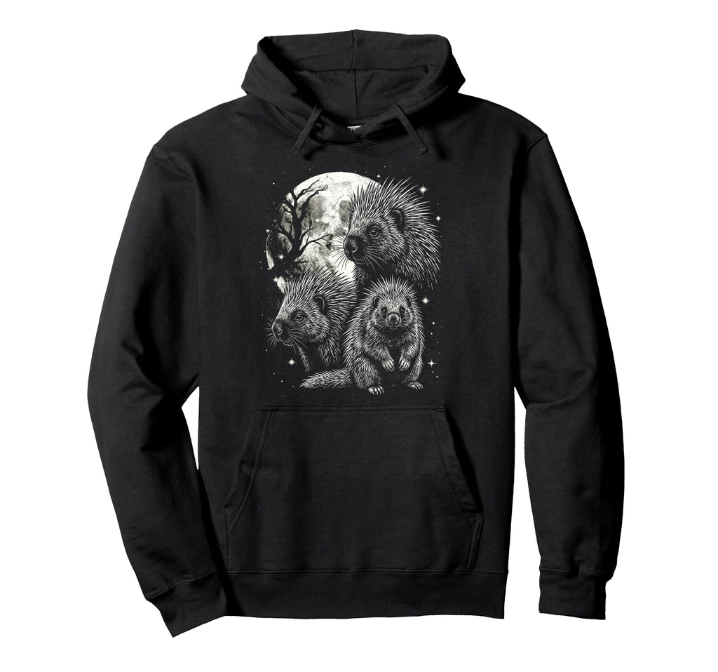 Porcupine 90S Aesthetic Y2K Porcupine Hoodie - Custom Art Print Unisex - T-Shirt, Sweatshirt, Hoodie