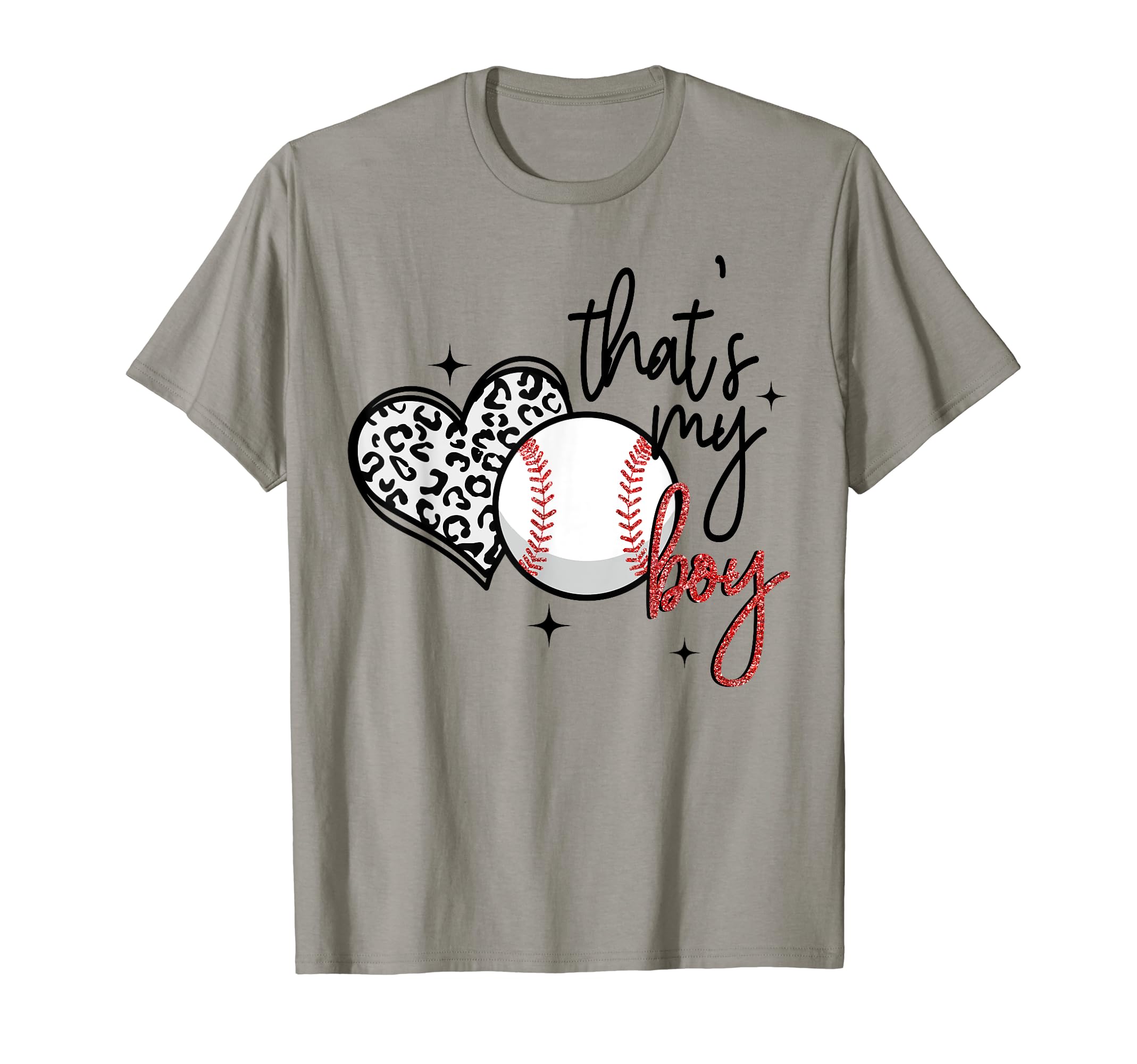 Thats My Leopard Heart Mothers Day T-Shirt - Fun Novelty Design Unisex - T-Shirt, Sweatshirt, Hoodie