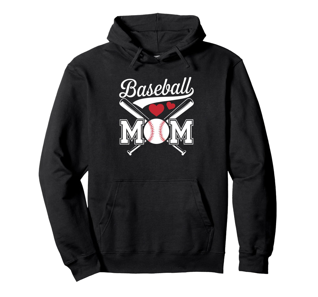 Baseball Mom Hoodie - Novelty Apparel Men Women - T-Shirt, Sweatshirt, Hoodie