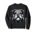Funny Bulldog Baseball Player Sweatshirt - Novelty Apparel for Adults - T-Shirt, Sweatshirt, Hoodie