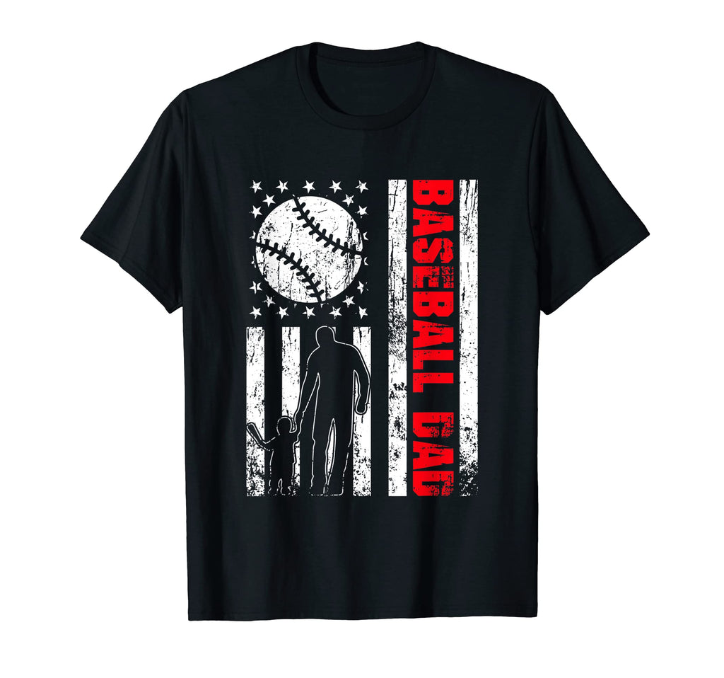 Patriotic Usa American Flag Baseball Dad T-Shirt - Trendy Graphic Unisex - T-Shirt, Sweatshirt, Hoodie