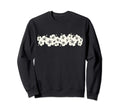 Surfer Floral Hibiscus Flower Row Sweatshirt - Aesthetic Graphic Unisex - T-Shirt, Sweatshirt, Hoodie