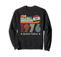 Original 1976 Birthday Guitar Sweatshirt - Casual Everyday Wear for Adults - T-Shirt, Sweatshirt, Hoodie