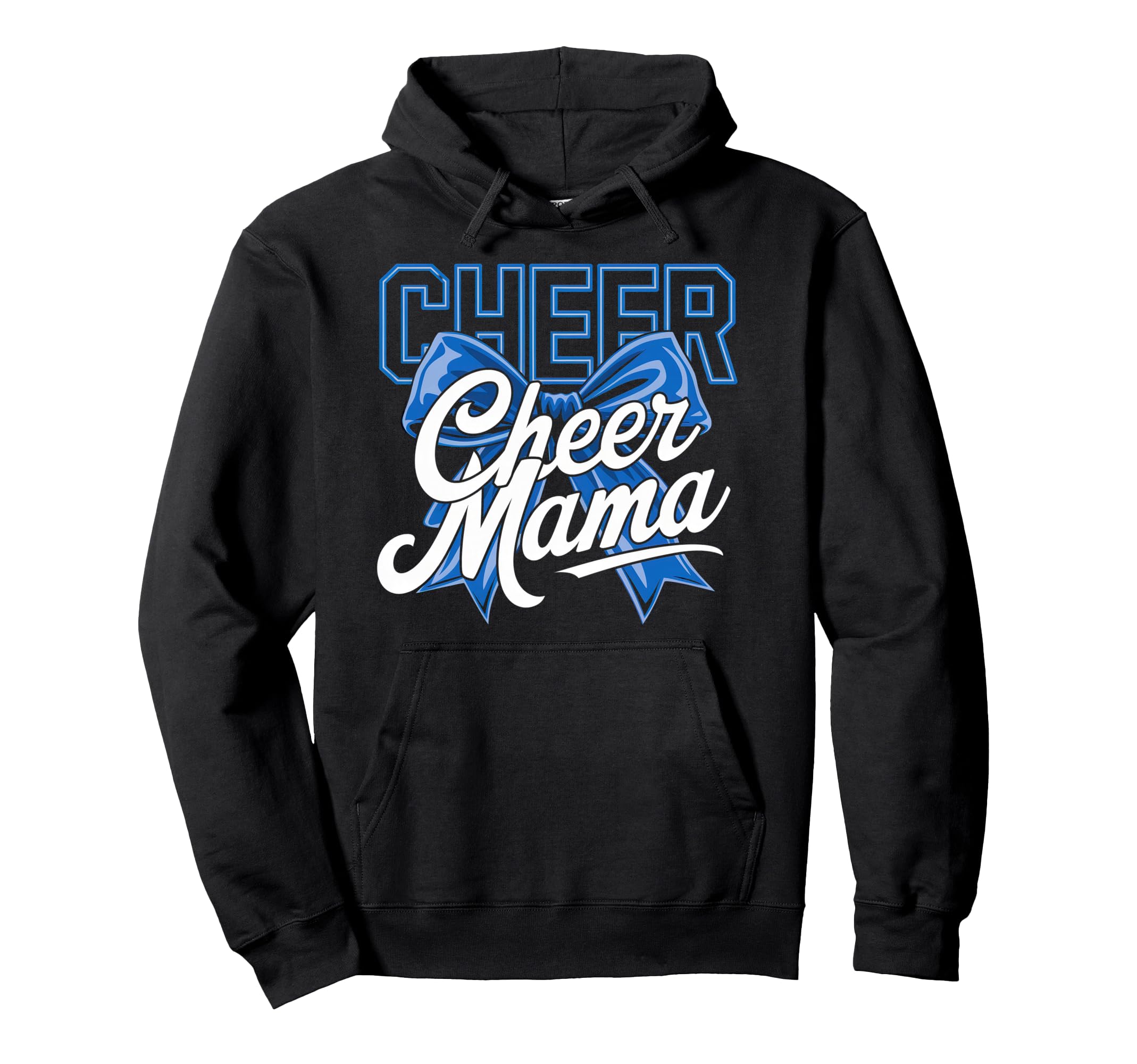 Cheer Mom Mother Bow Cheerleader Hoodie - Casual Everyday Wear for Adults - T-Shirt, Sweatshirt, Hoodie