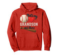 Thats My Grandson Out There Baseball Hoodie - Streetwear Style Unisex - T-Shirt, Sweatshirt, Hoodie