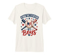 Outnumbered Baseball Mom American Flag T-Shirt - Novelty Apparel Unisex - T-Shirt, Sweatshirt, Hoodie