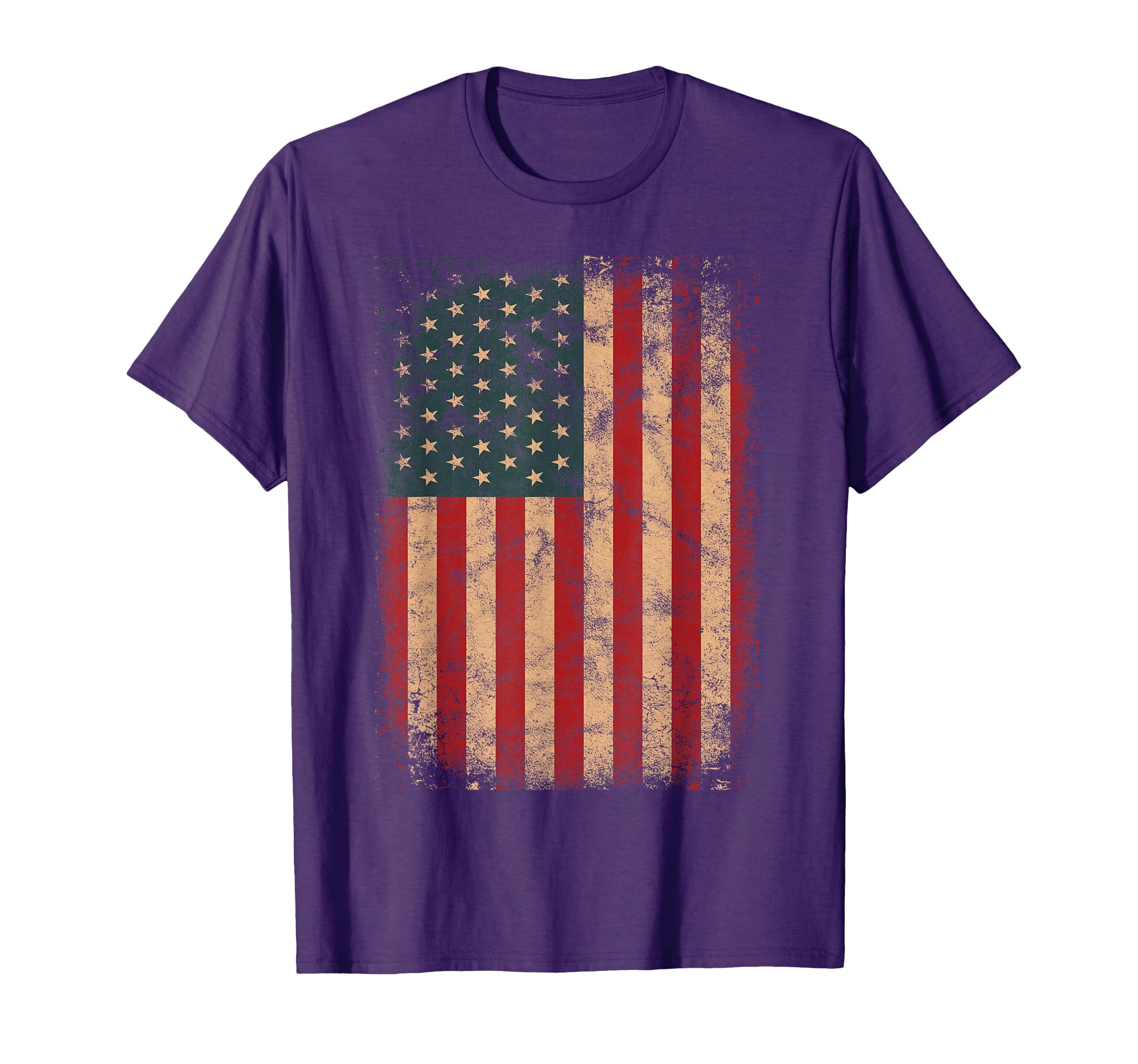 American Flag Patriotic Distressed T-Shirt - Fun Novelty Design Unisex - T-Shirt, Sweatshirt, Hoodie