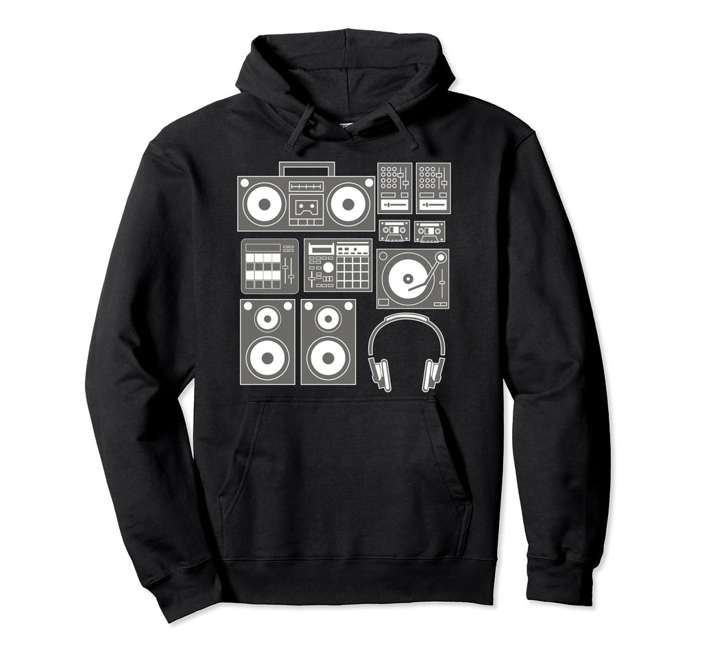 Funny Old School Hip Hop Rapper Beat Hoodie - Unique Graphic for Adults - T-Shirt, Sweatshirt, Hoodie