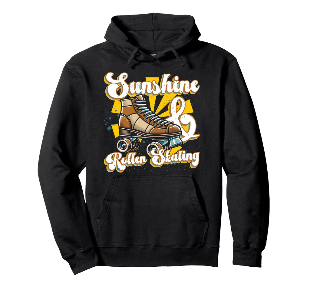 Roller Skating Skate 1970S Sunshine Hoodie - Minimalist Print for Adults - T-Shirt, Sweatshirt, Hoodie