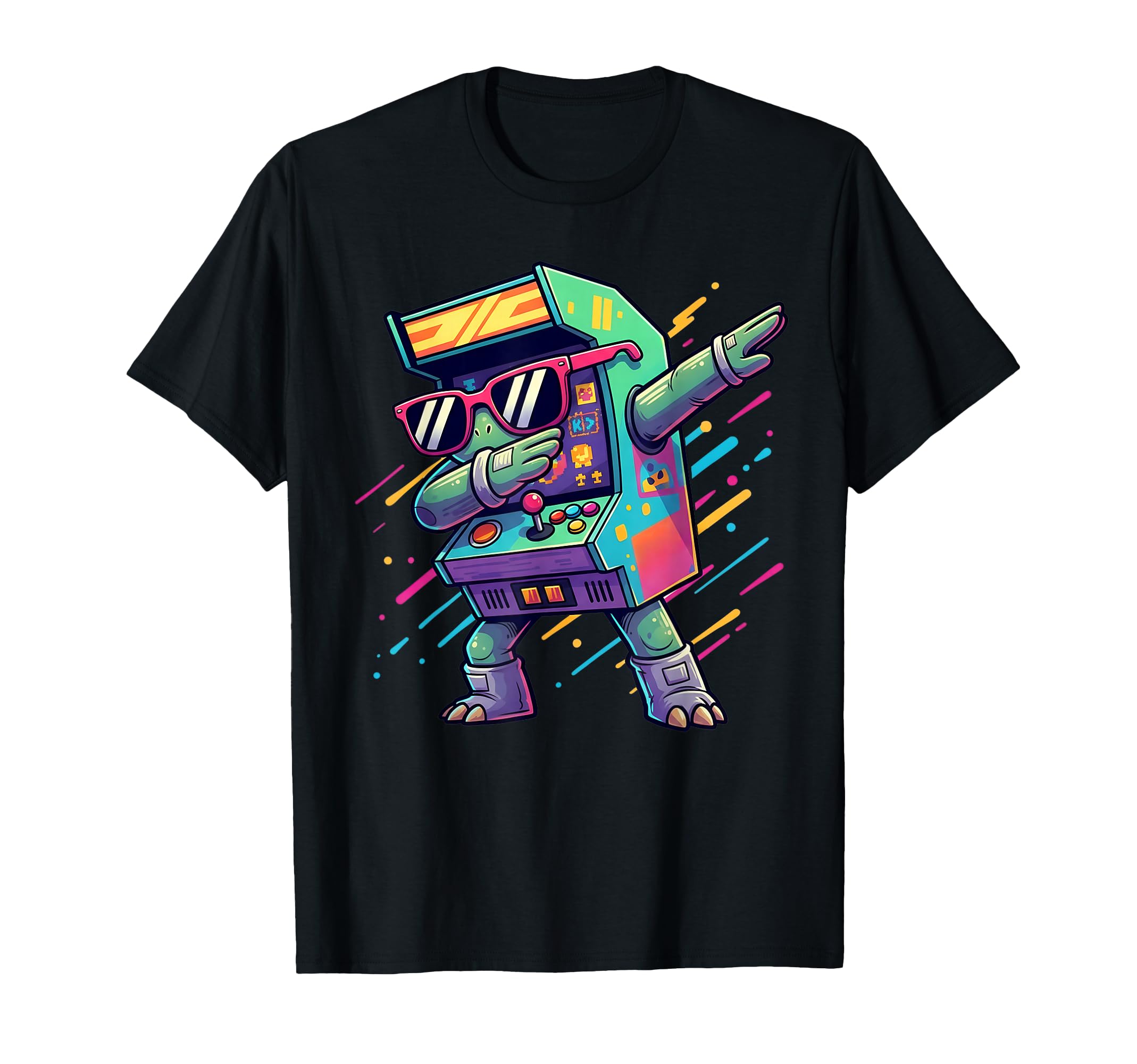 Arcade Game Machine Dabbing 70S 80S 90S T-Shirt - Novelty Apparel Unisex - T-Shirt, Sweatshirt, Hoodie