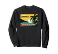 70S Postcard Distressed Aloha Sweatshirt - Custom Art Print Men Women - T-Shirt, Sweatshirt, Hoodie