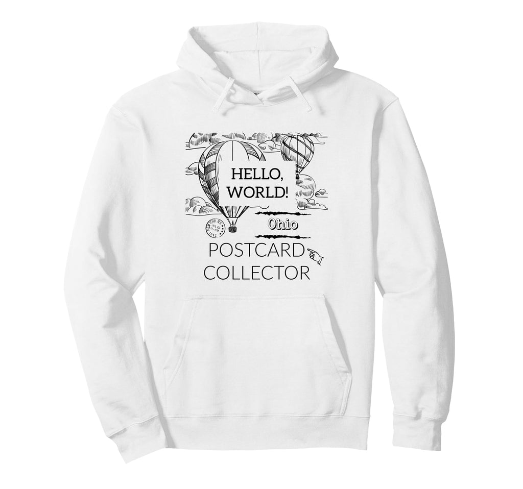 Postcard Collector Deltiologist Hobby Hoodie - Novelty Apparel Men Women - T-Shirt, Sweatshirt, Hoodie