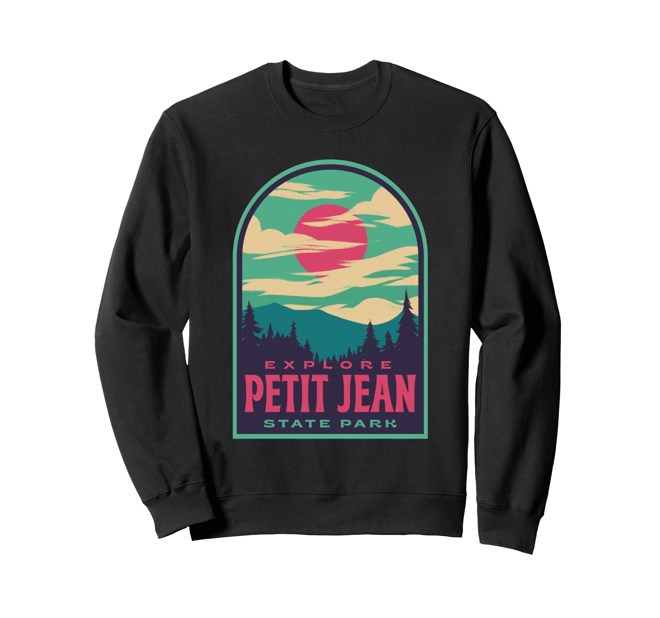 Petit Jean State Park Sunset Sweatshirt - Unique Graphic for Adults - T-Shirt, Sweatshirt, Hoodie