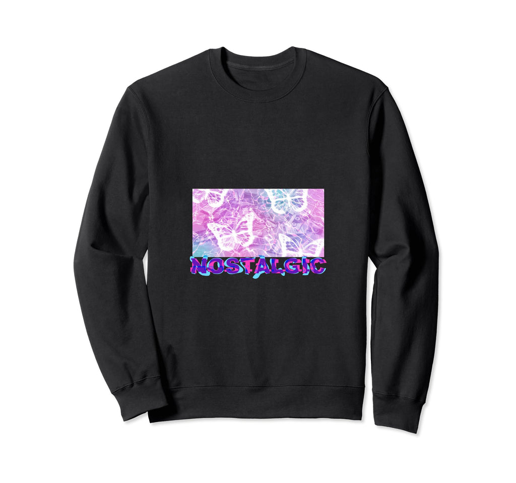 Nostalgic Aesthetic Butterflies And Sweatshirt - Graphic Print Unisex - T-Shirt, Sweatshirt, Hoodie