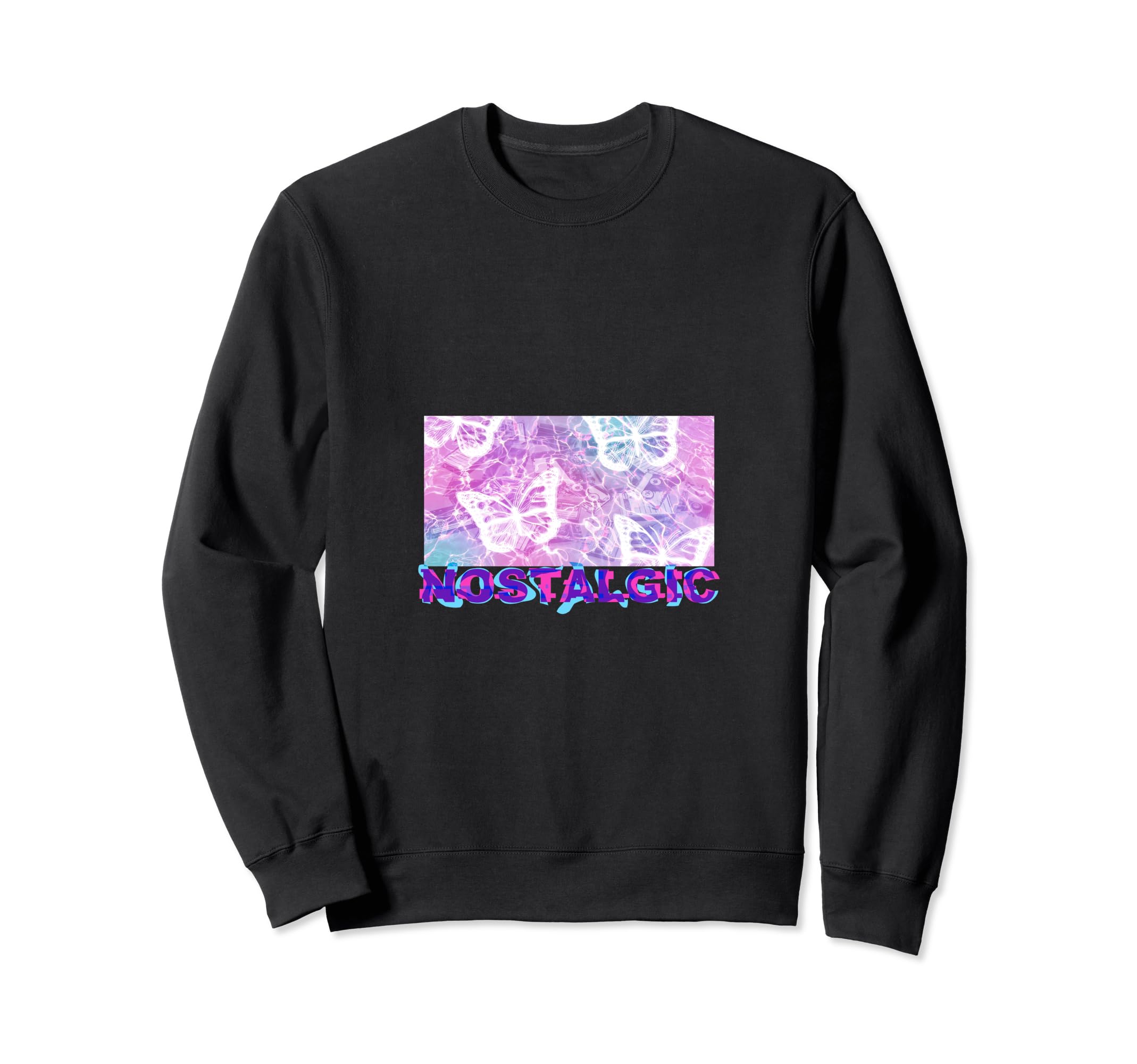 Nostalgic Aesthetic Butterflies And Sweatshirt - Graphic Print Unisex - T-Shirt, Sweatshirt, Hoodie